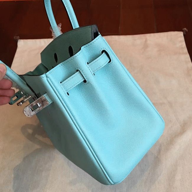 Blue Atoll Hermes Birkin 25CM High-End Replica angle 3