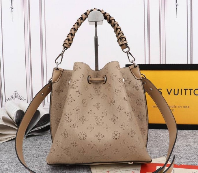 LV Mahina Muria Bag In Galet Gray angle 2