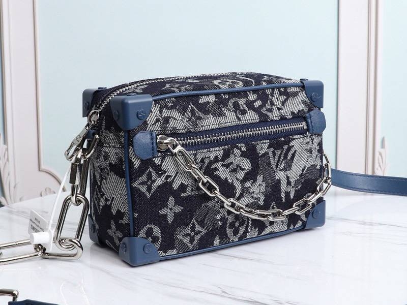 Louis Vuitton Monogram Tapestry Canvas Mini Soft Trunk Bag angle 2