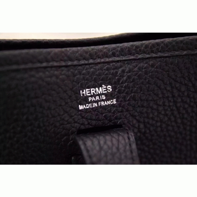 Black Evelyne III PM Bag Replica 1:1 Hermes Shoulder Bag angle 4