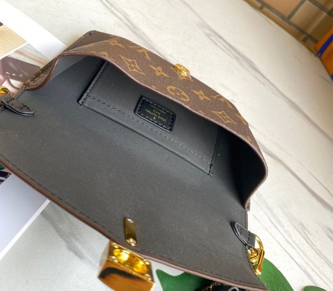 Louis Vuitton Monogram Canvas Padlock On Strap Bag In Black angle 5