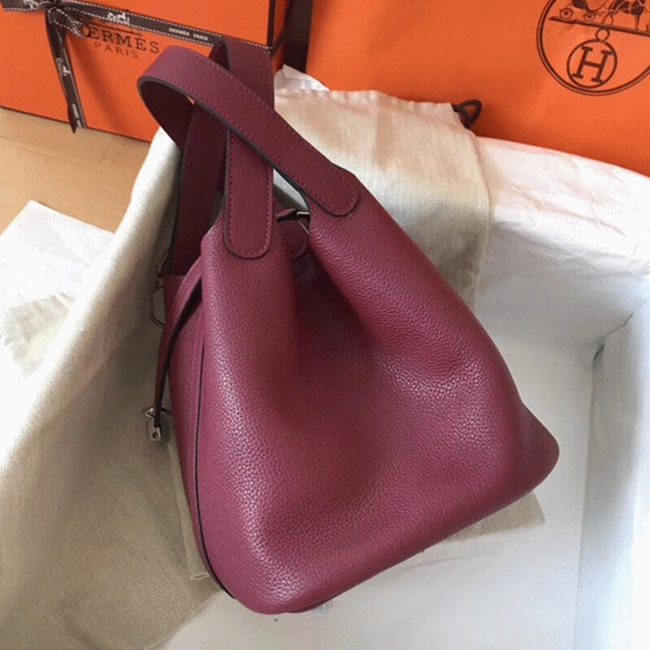Ruby fake Hermes Picotin Lock 18cm handbag angle 2