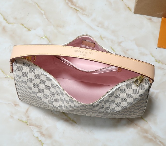 LV Damier Azur Slouchy MM angle 5