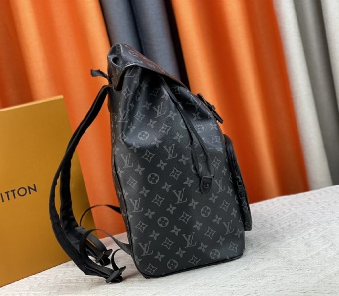 Louis Vuitton Monogram Eclipse Montsouris Backpack angle 3