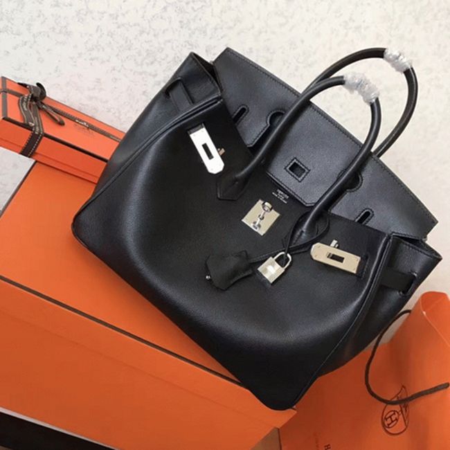 AAA Replica Black Hermes Birkin 30cm Bag angle 4