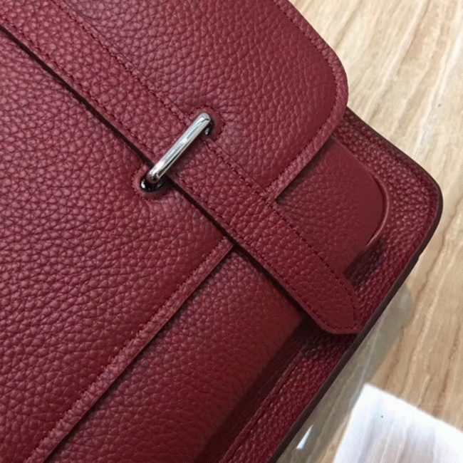 Ruby Fake Designer Hermes Steve Messenger Bag angle 3