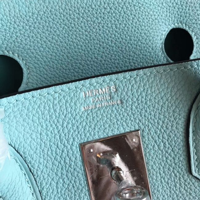 AAAAA Quality Blue Atoll Hermes Birkin 30cm Luxury Replica angle 3