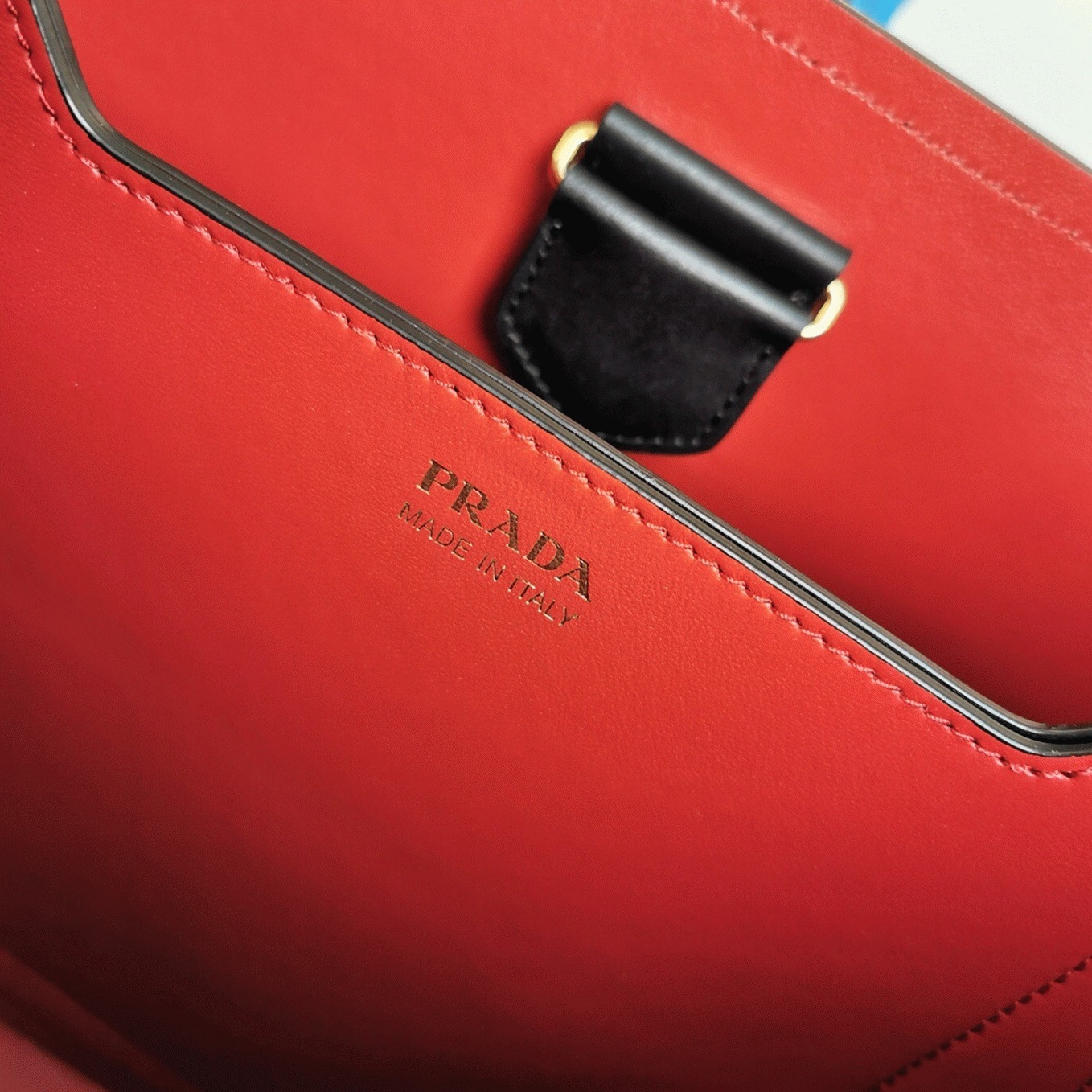 Black Prada Large Panier Bag Knockoff angle 3
