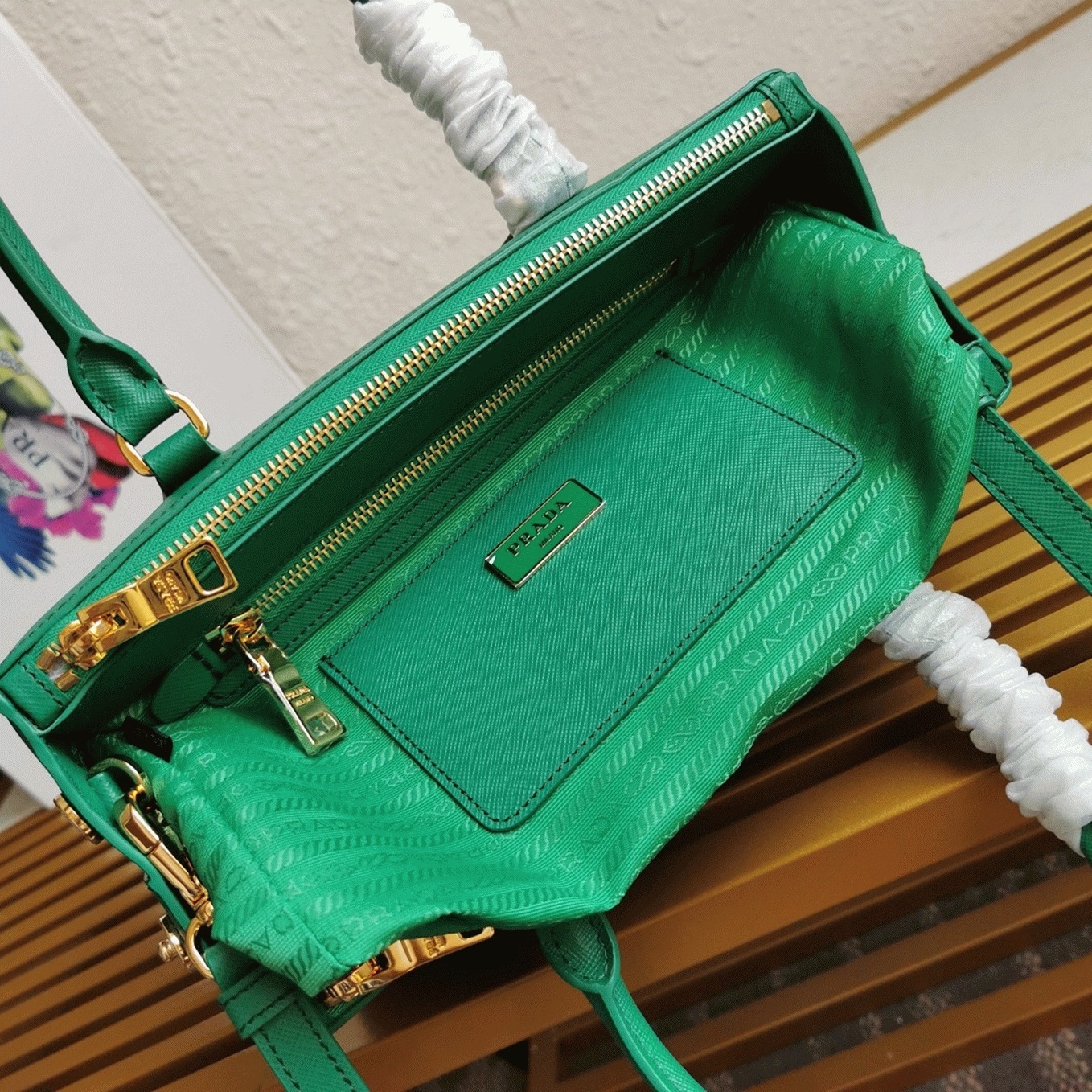 Mango Prada Galleria Medium Bag Fake angle 4