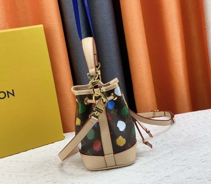 Louis Vuitton X YK Monogram Canvas Nano Noe Bag angle 4