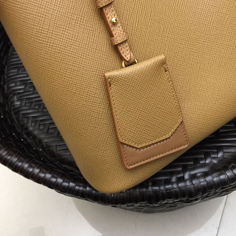 Brown Prada Large Panier Bag Replica angle 4