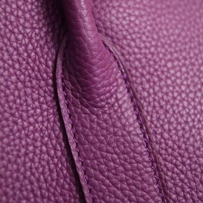 Purple Fake Hermes Garden Party 30cm Fashion Tote angle 3