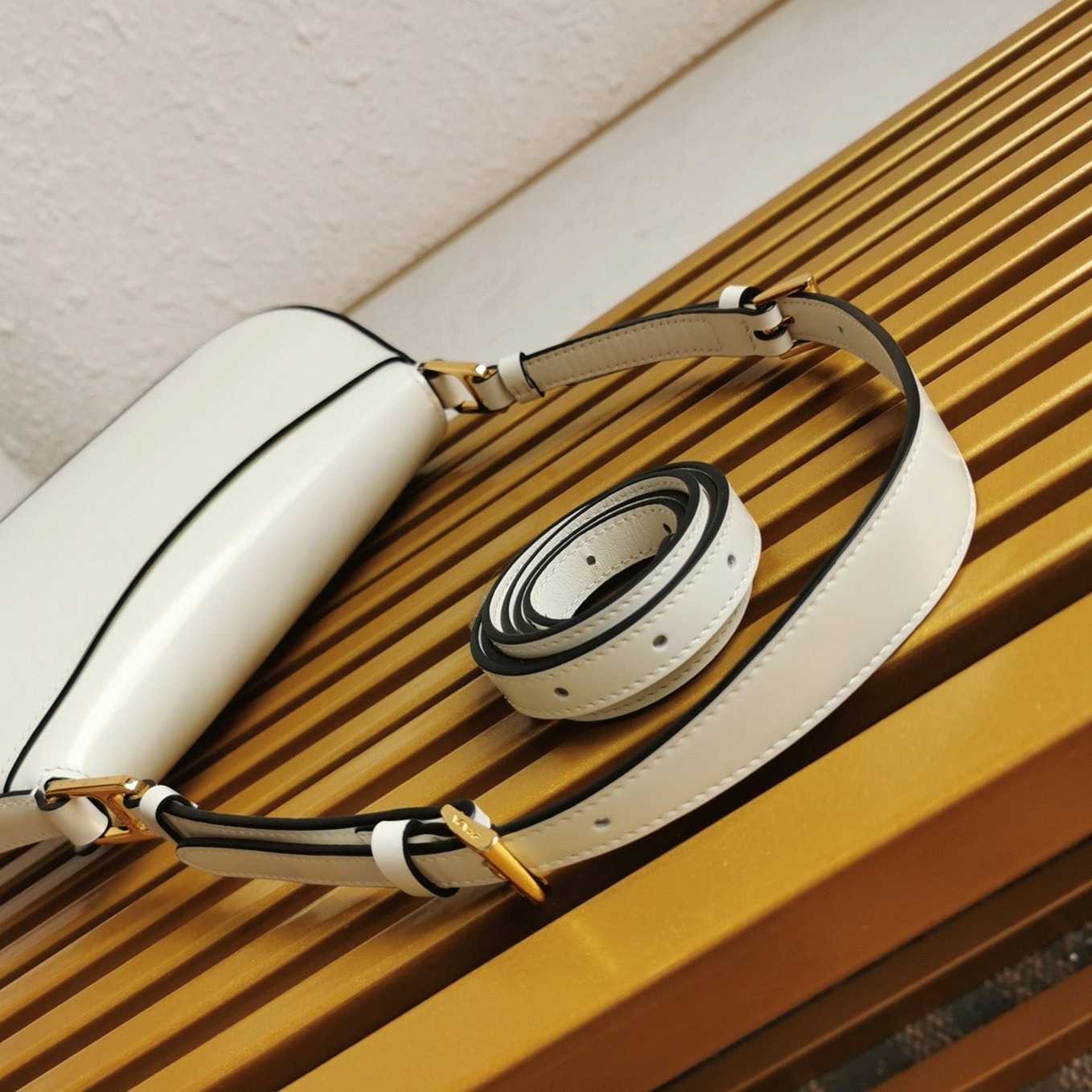 Prada Shoulder Bag Knockoff in White angle 3
