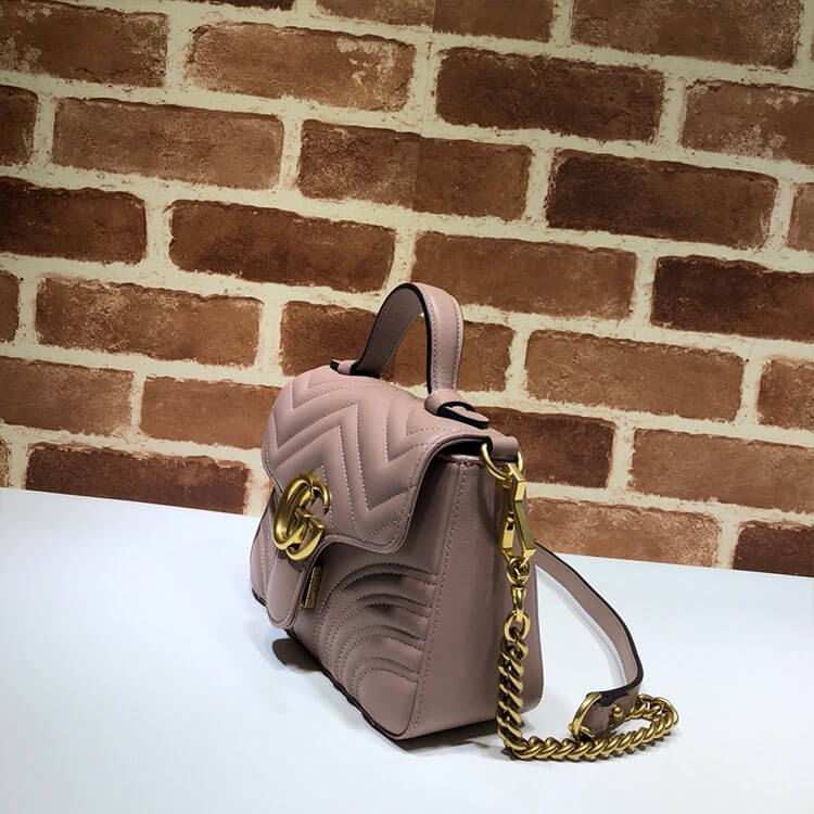 Gucci GG Marmont Mini Top Handle Bag angle 3