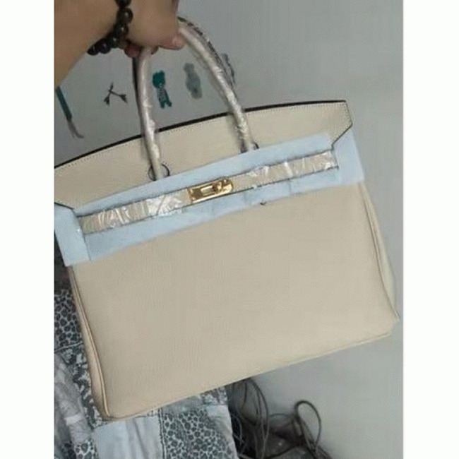 Ivory Replica Hermes Birkin 35CM Classy Handbag angle 2