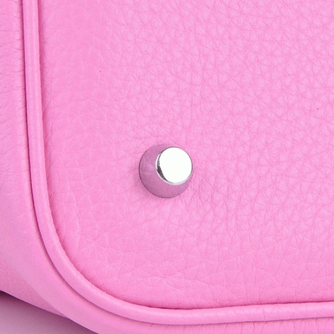 Pink replica designer Hermes Picotin Lock handbag angle 2