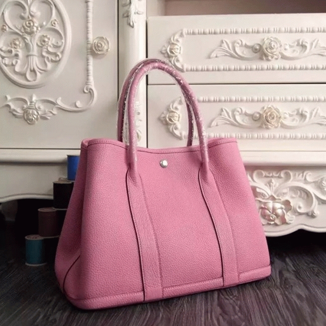 Pink Replica Hermes Garden Party 36cm Stylish Handbag angle 4