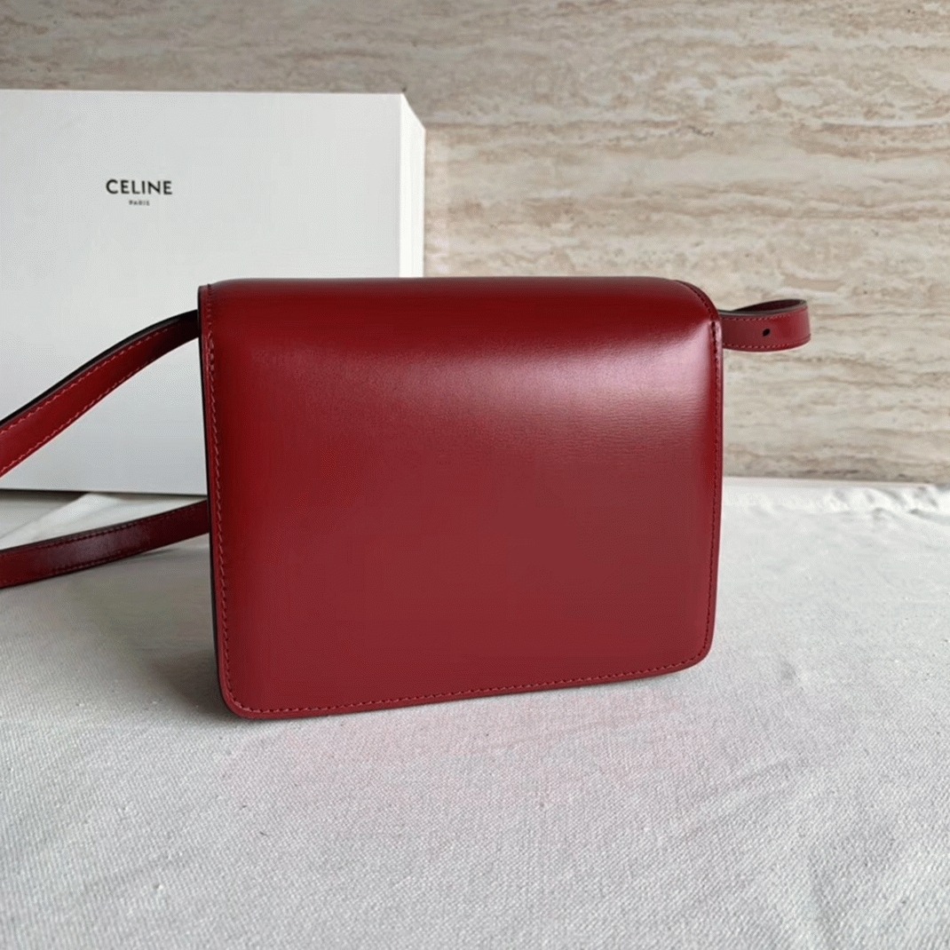 Top Quality Fake Celine Classic Box Small Bag In Red angle 2