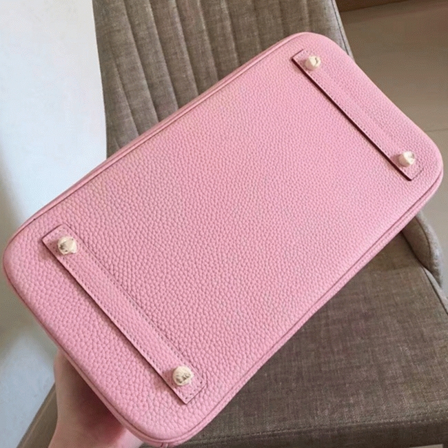 Pink Designer Knockoff Hermes Birkin 35cm Handbag angle 3