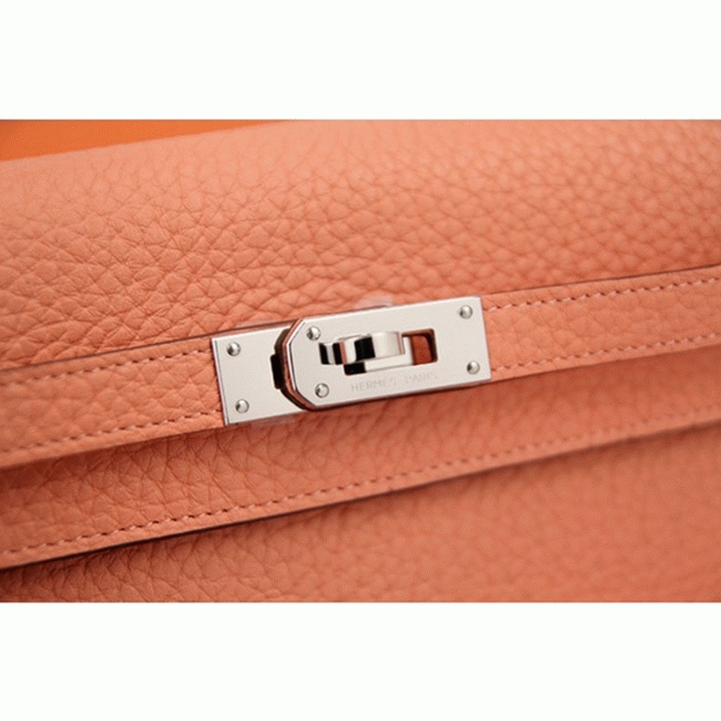 Crevette best replica Hermes Kelly Longue wallet angle 2