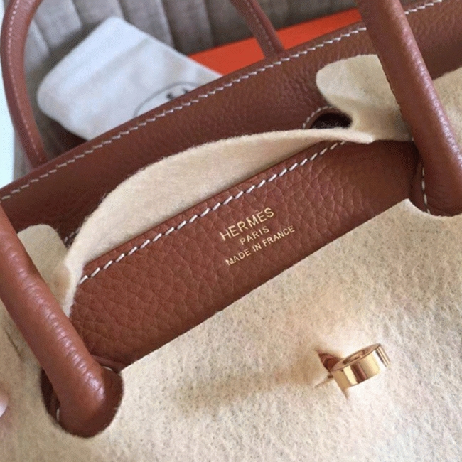 Gold-Tone Replica Hermes Birkin 35CM Designer-Inspired Tote angle 2