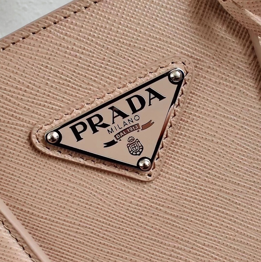 Prada Galleria Mini Bag Replica in Beige angle 3