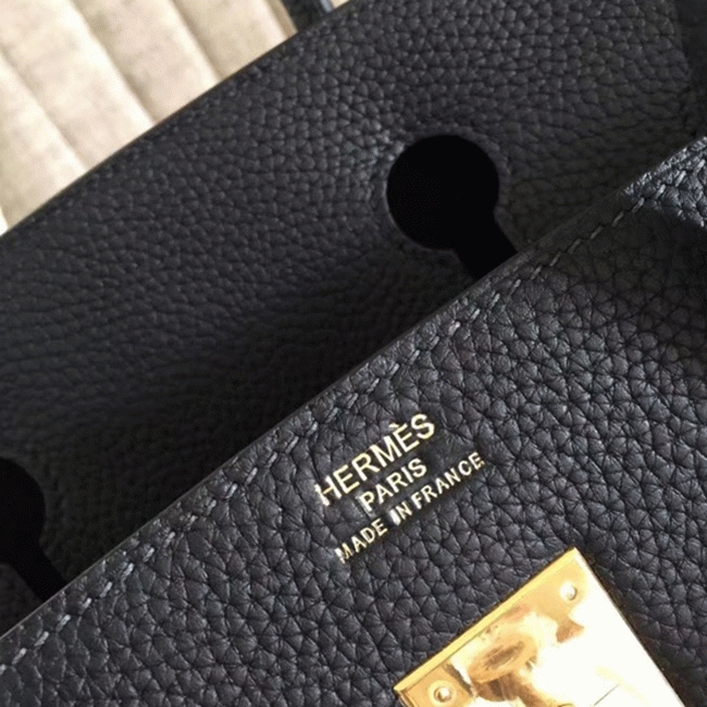 Black Knockoff Designer Hermes Birkin 35CM Tote angle 5