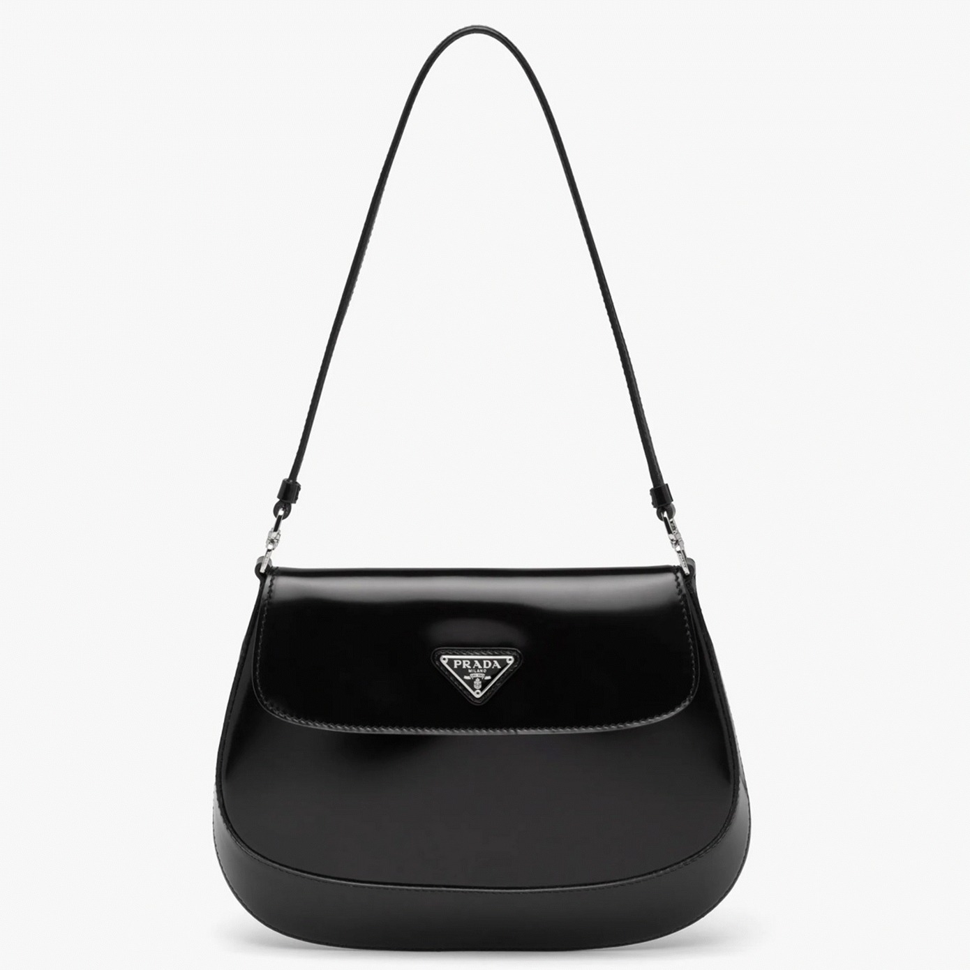 Black Prada Cleo Flap Bag Top Replica