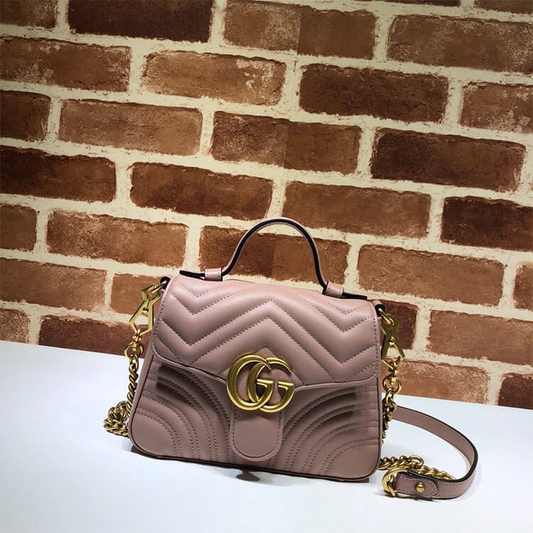 Gucci GG Marmont Mini Top Handle Bag angle 2