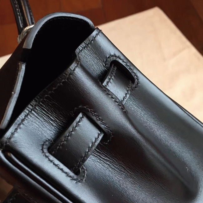 Black Replica Hermes Kelly Retourne 28cm Everyday Tote angle 2