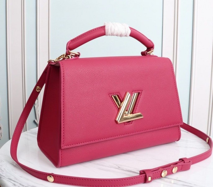 Louis Vuitton Twist One Handle MM Handbag In Rose angle 2