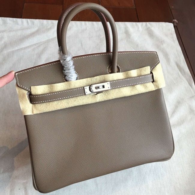 Etoupe Hermes Birkin 25cm Excellent Replica