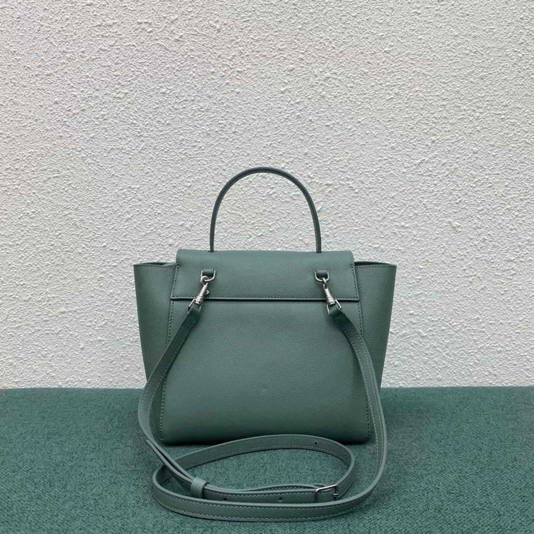 Celine Belt Nano Bag Fake in Celadon angle 2