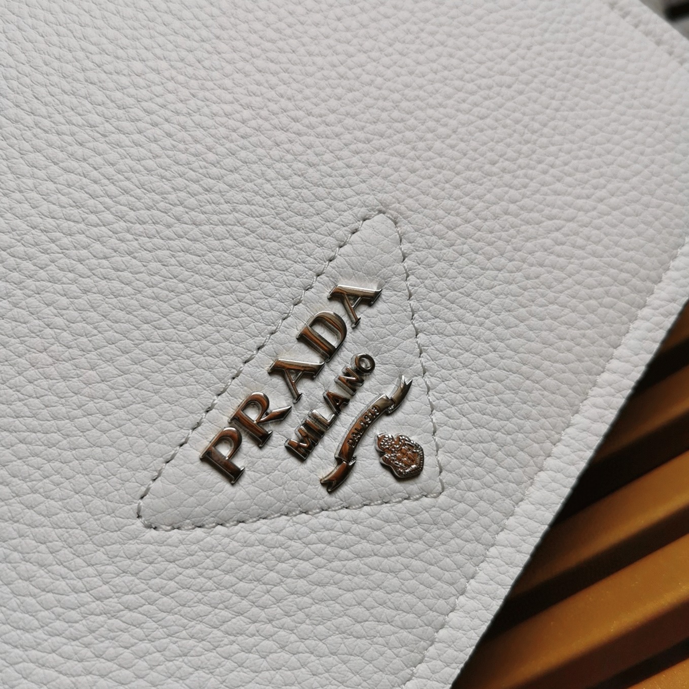 Prada Flap Shoulder Bag Fake in Cornflower angle 4