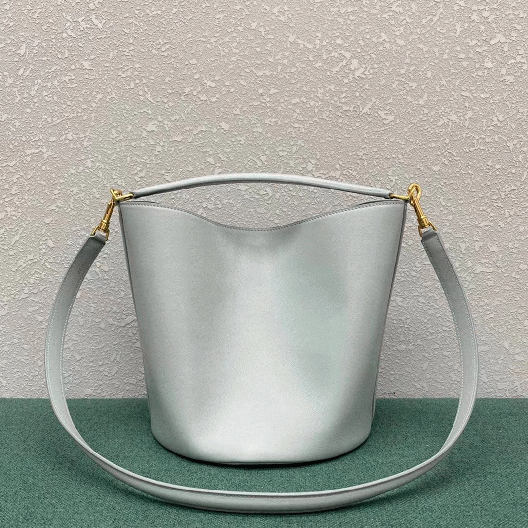 Top Quality Faux Celine Bucket 16 Bag In Mineral Smooth Calfskin angle 3