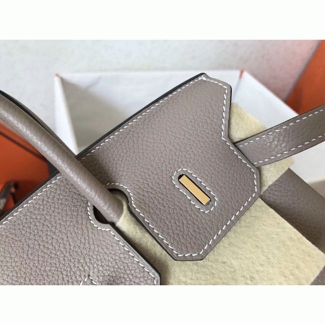Tourterelle Hermes Birkin 25cm AAAAA Replica Handbag angle 5