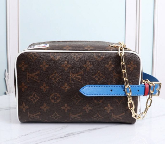 Louis Vuitton X NBA Cloakroom Dopp Kit Bag angle 2