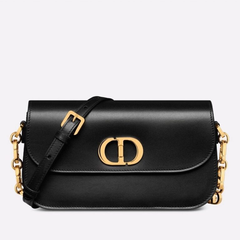Dior 30 Montaigne Avenue Bag Knockoff in Black Box Calfskin