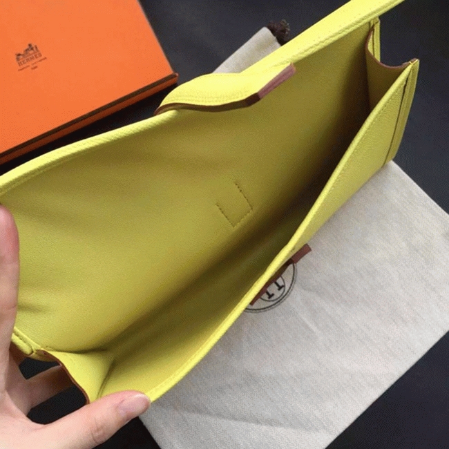 Soufre knockoff Hermes Jige Elan clutch bag angle 2