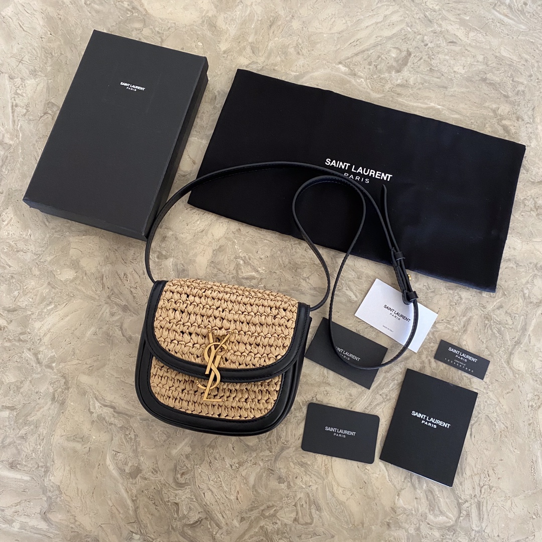 KAIA SMALL SATCHEL IN RAFFIA AND LEATHER angle 2