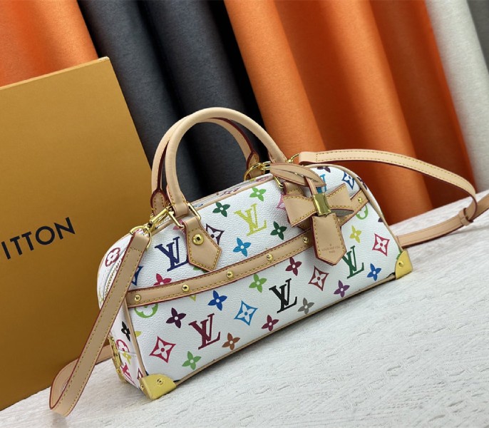 Louis Vuitton X TM Multicolored East West In White angle 2