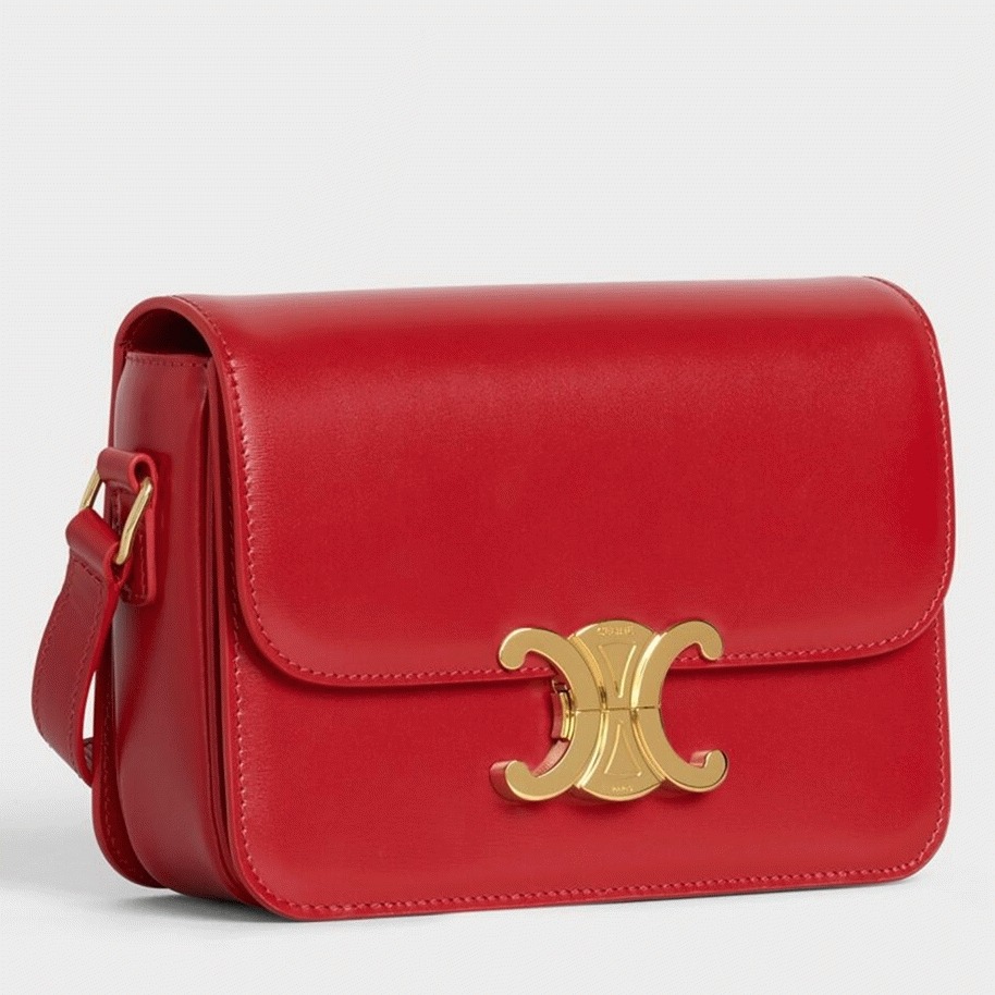 Top Quality Knockoff Celine Triomphe Teen Bag In Red
