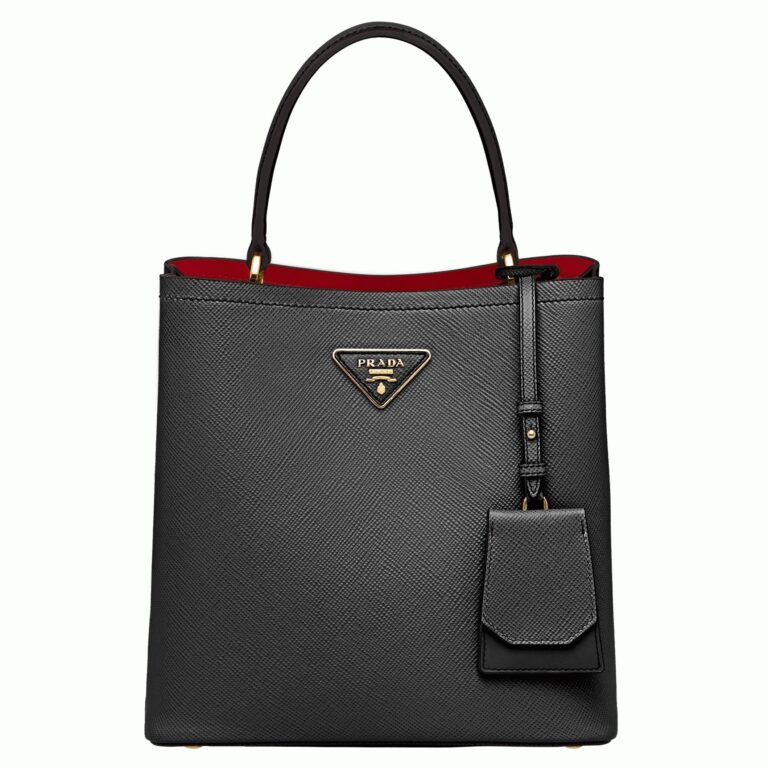Black Prada Medium Panier Bag Replica