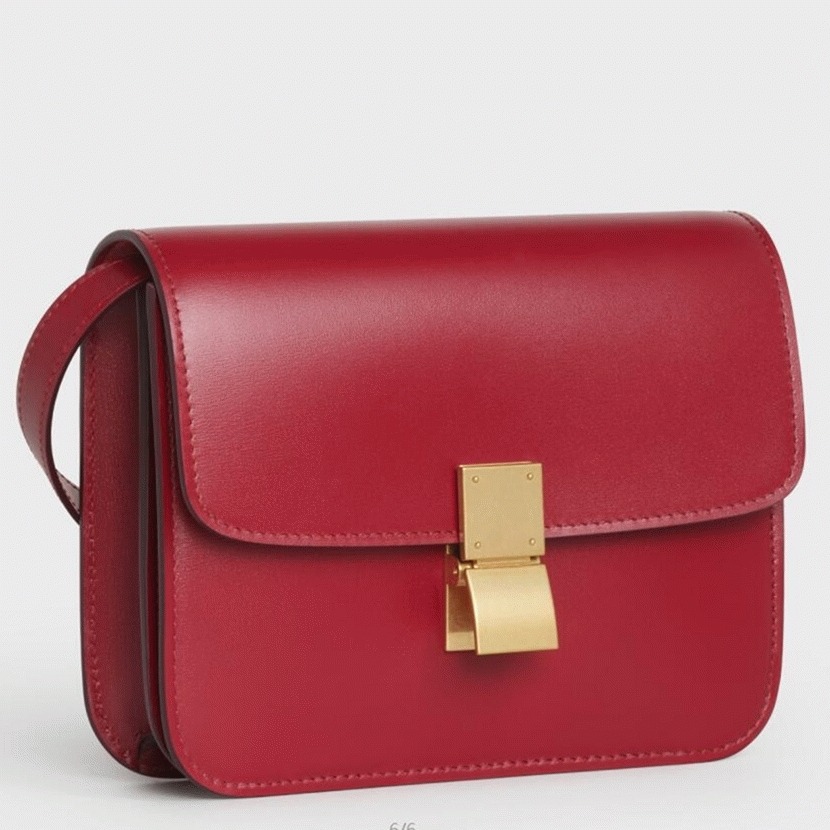 Top Quality Fake Celine Classic Box Teen Bag In Red