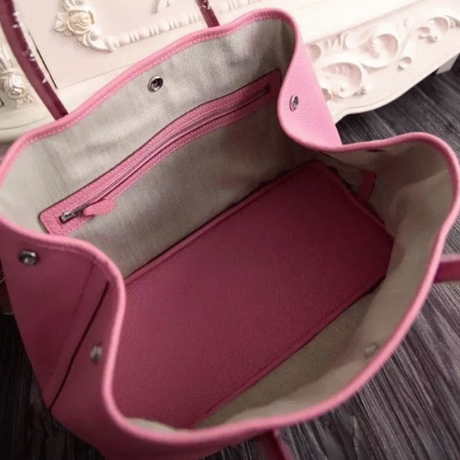 Pink Replica Hermes Garden Party 30cm Chic Tote angle 4