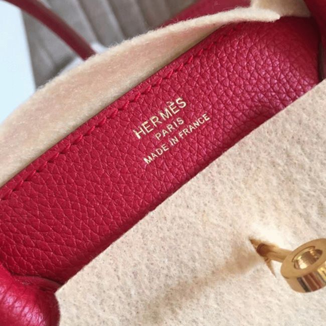 Budget Red Hermes Birkin 30cm Fake Bag angle 2