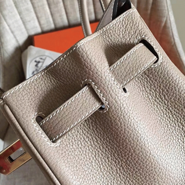 Grey Shade Hermes Birkin 35CM Authentic-Look Replica angle 3