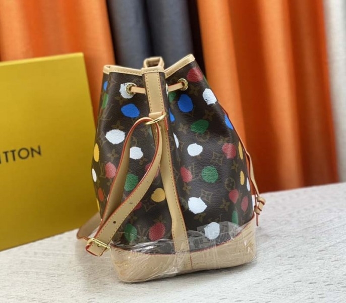 Louis Vuitton X YK Monogram Canvas Noe Bag angle 4