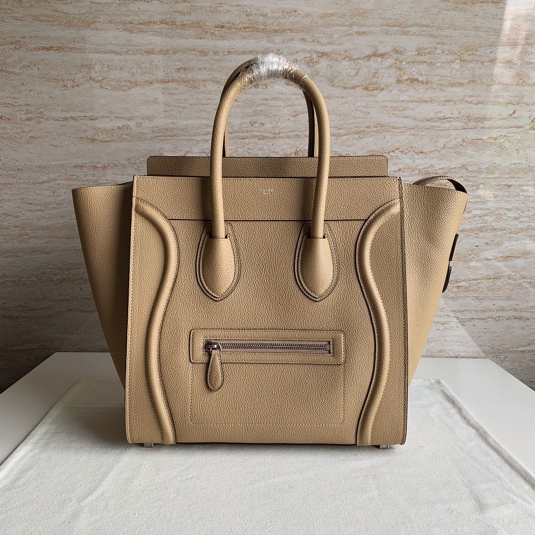 Celine Mini Luggage Tote Bag Replica in Dune angle 5
