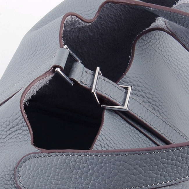Blue lin knockoff Hermes Picotin Lock handbag angle 2